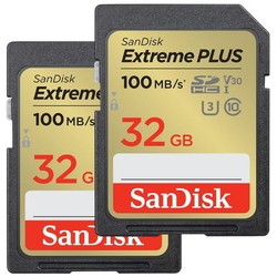 SanDisk Extreme Plus SD UHS-I U3 Class 10 32&nbsp;ГБ 2&nbsp;шт