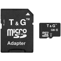 T&G microSD class 10 UHS-I U1 + SD adapter 8&nbsp;ГБ