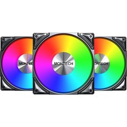 Montech Metal Pro 12 ARGB PWM 3 in 1 Black
