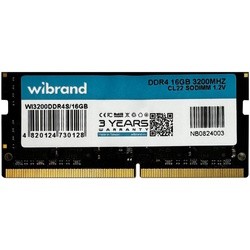 Wibrand SO-DIMM DDR4 1x16Gb WI3200DDR4S/16GB