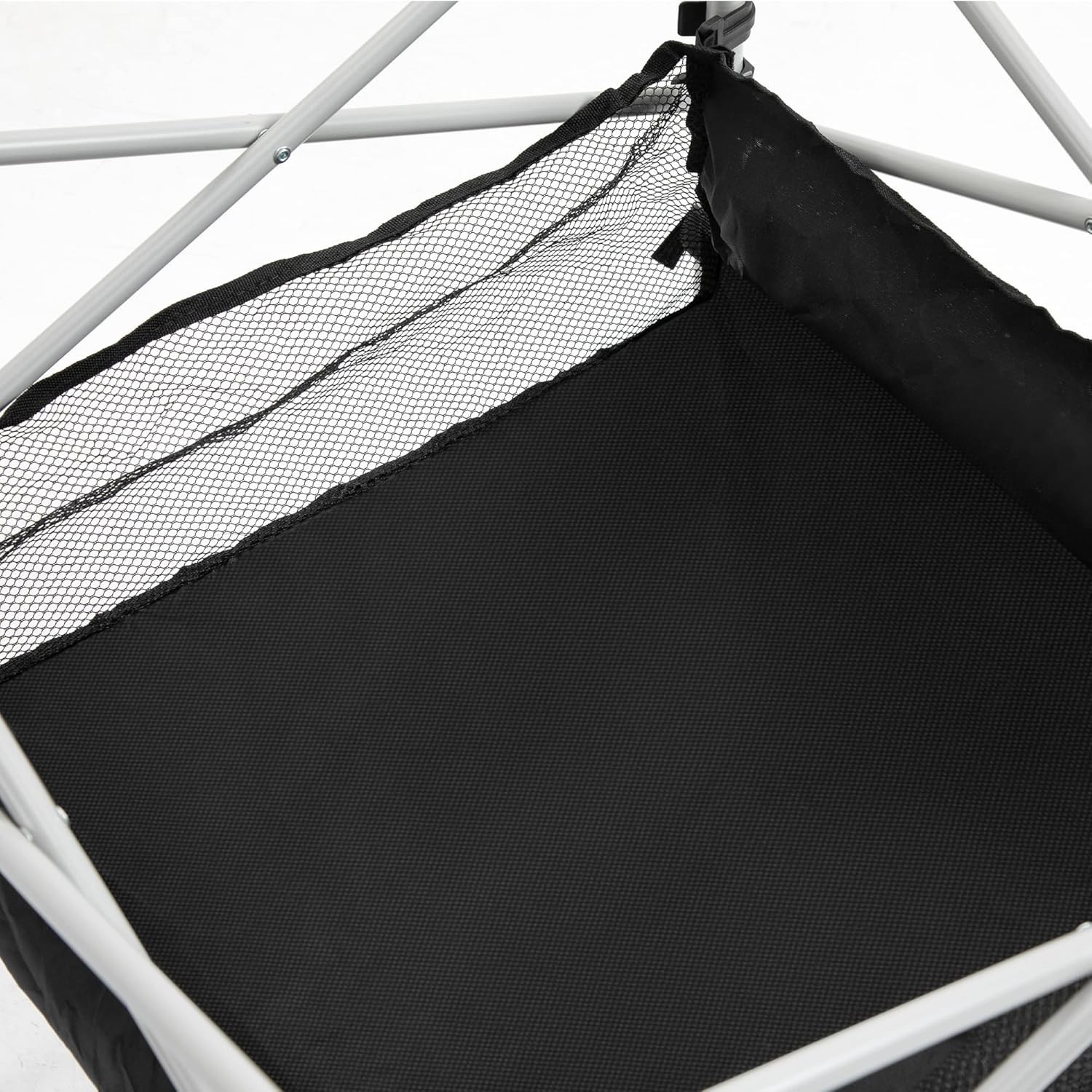 Outsunny Portable Camping Table w\/ Mesh Bag & Steel Frame Hiking Furniture Desk
