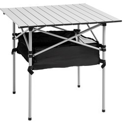 Outsunny Portable Camping Table w\/ Mesh Bag & Steel Frame Hiking Furniture Desk