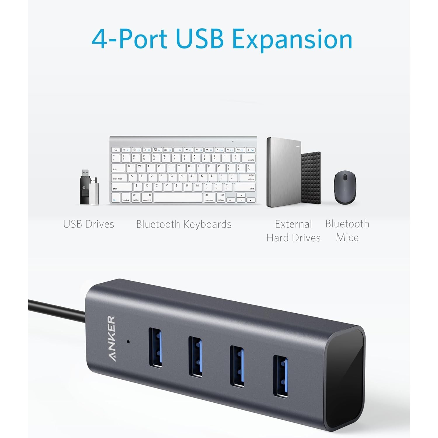 ANKER USB-C to 4-Port USB 3.0 Hub