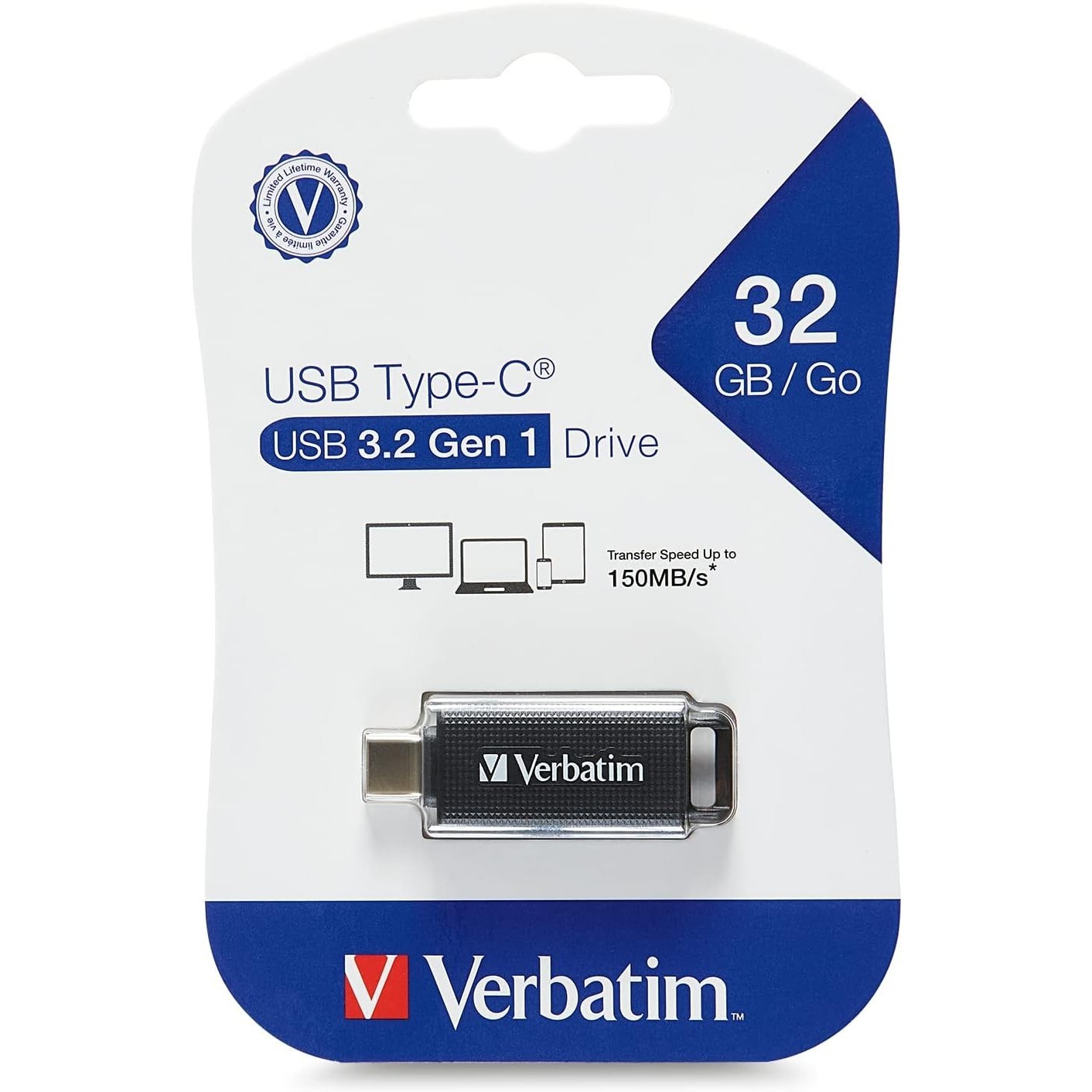 Verbatim USB Type-C USB 3.2 Gen 1 128Gb