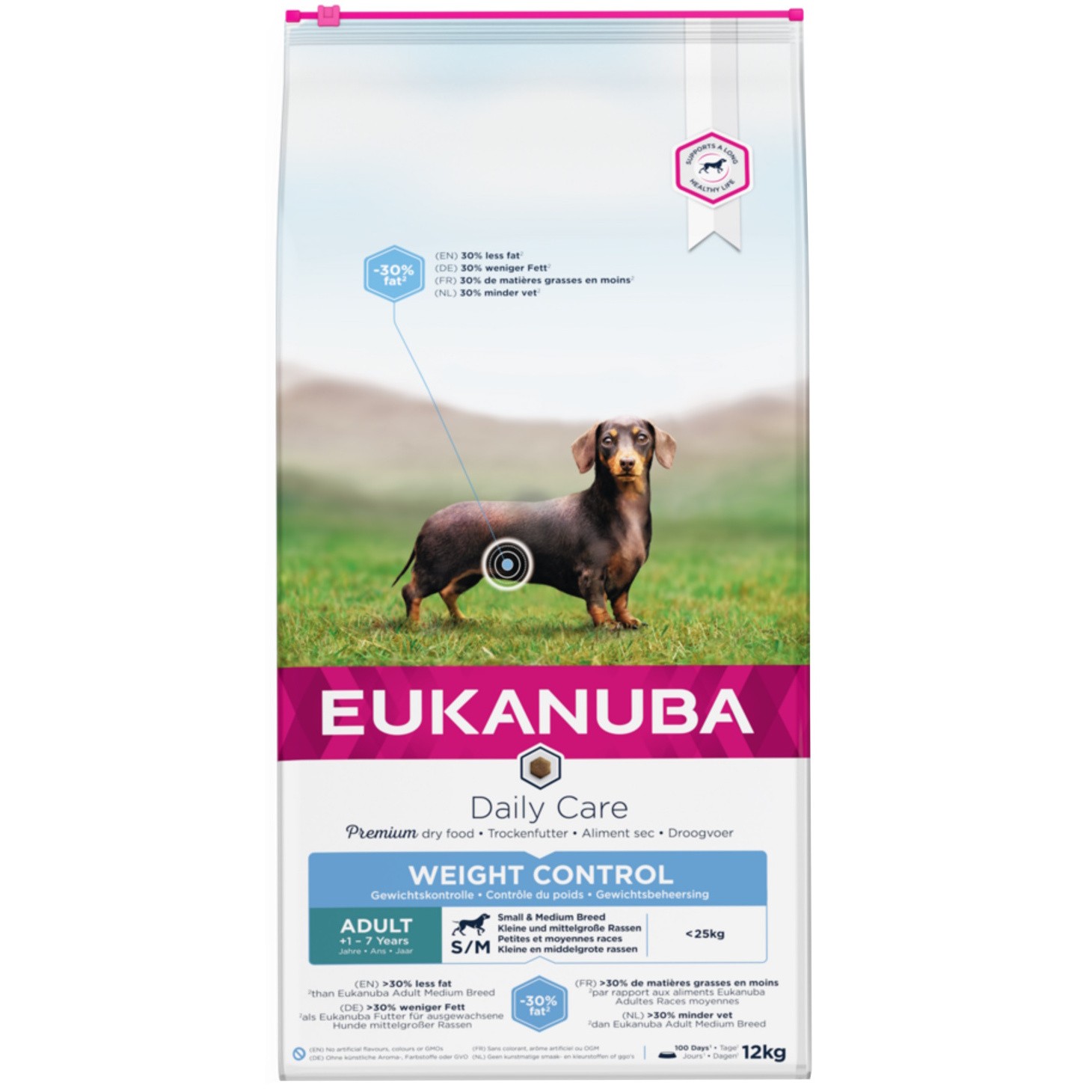 Eukanuba Daily Care Adult S\/M Breed Weight Control 12 kg