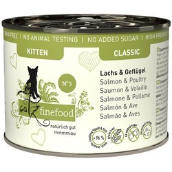 Catz Finefood Classic Canned Kitten Salmon\/Poultry 200 g