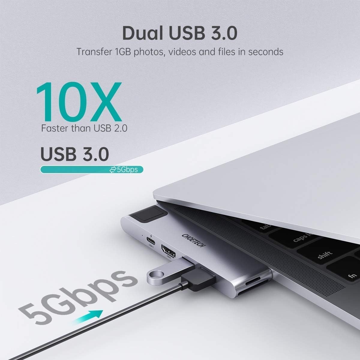 Choetech 7-in-1 USB-C Hub for MacBook Pro\/Air