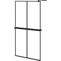 VidaXL Walk-in Shower Wall with Shelf 100 3185468