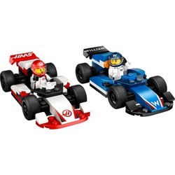 Lego F1 Williams Racing and Haas F1 Race Cars 60464