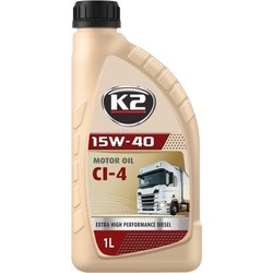 K2 Motor Oil 15W-40 CI-4 1L