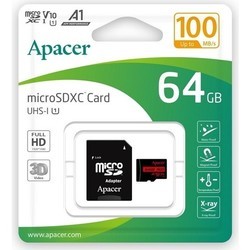Apacer microSDXC Class 10 UHS-I + Adapter 256Gb