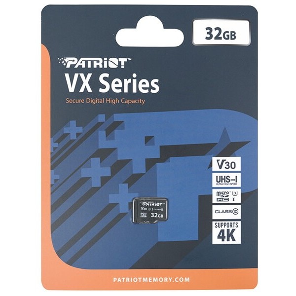 Patriot Memory VX microSDXC V30 Class 10 UHS-I 256Gb