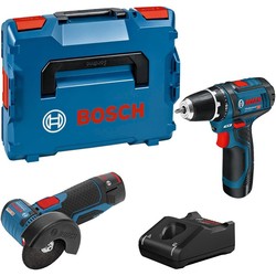 Bosch GSR 12V-15 + GWS 12V-76 Professional 0615990N2U