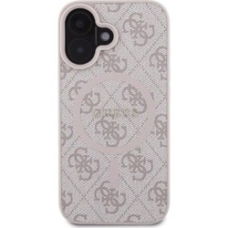 GUESS Leather Metal Logo with MagSafe for iPhone 16 Plus