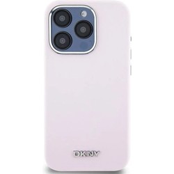 DKNY Liquid Silicone Small Metal Logo MagSafe for iPhone 14 Pro