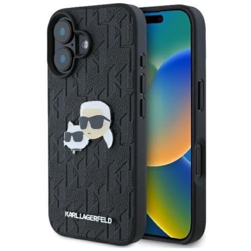 Karl Lagerfeld Monogram Karl&amp;Choupette Head Pin for iPhone 16