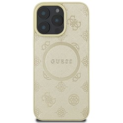 GUESS Saffiano Peony Classic Logo with MagSafe for iPhone 16 Pro