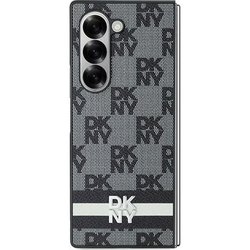 DKNY Leather Checkered Mono Pattern &amp; Printed Stripes for Galaxy Z Fold 6
