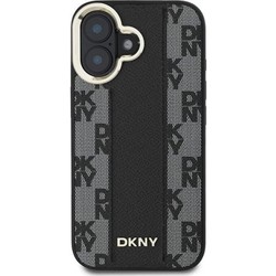 DKNY Leather Checkered Pattern Magsafe for iPhone 16