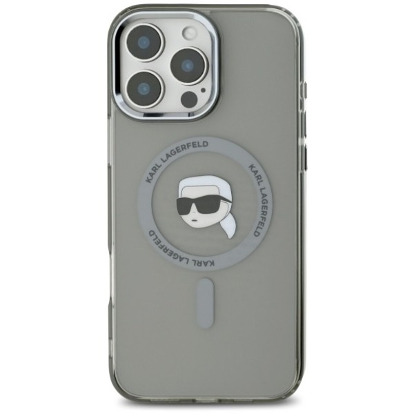 Karl Lagerfeld IML Metal Karl Head for iPhone 16 Pro