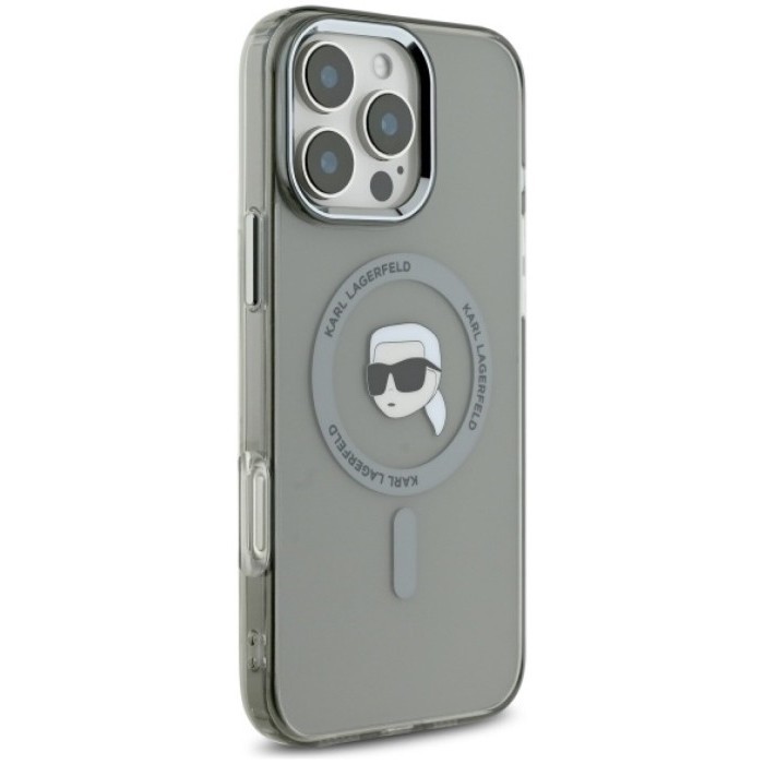 Karl Lagerfeld IML Metal Karl Head for iPhone 16 Pro