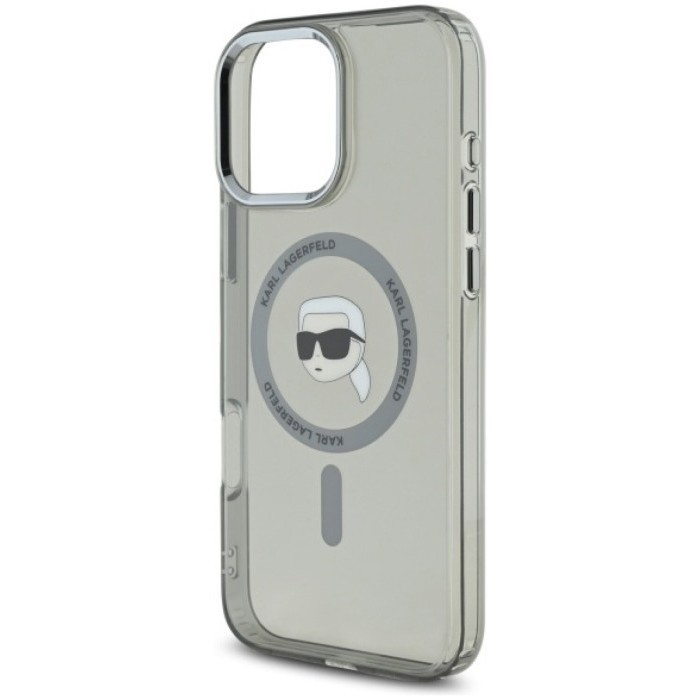 Karl Lagerfeld IML Metal Karl Head for iPhone 16 Pro