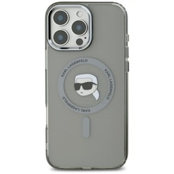 Karl Lagerfeld IML Metal Karl Head for iPhone 16 Pro