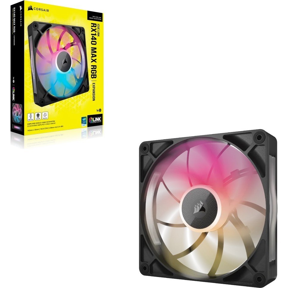 Corsair iCUE LINK RX140 MAX RGB PWM Black