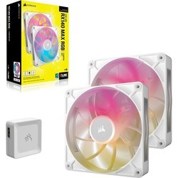 Corsair iCUE LINK RX140 MAX RGB PWM Dual Pack White
