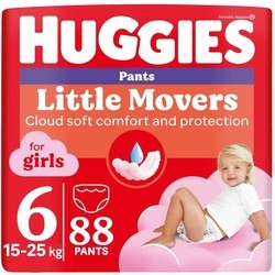 Huggies Little Movers Pants For Girls 6 / 88 pcs