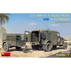 MiniArt Us Army K-51 Radio Truck With K-52 Trailer (1:35)