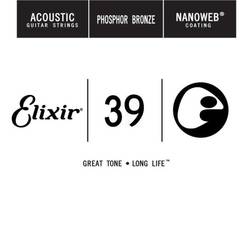 Elixir Acoustic Nanoweb Phosphor Bronze Single 39