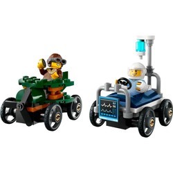 Lego Airplane vs Hospital Bed Race Car Pack 60459