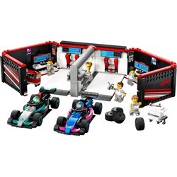 Lego F1 Garage and Mercedes-AMG and Alpine Cars 60444