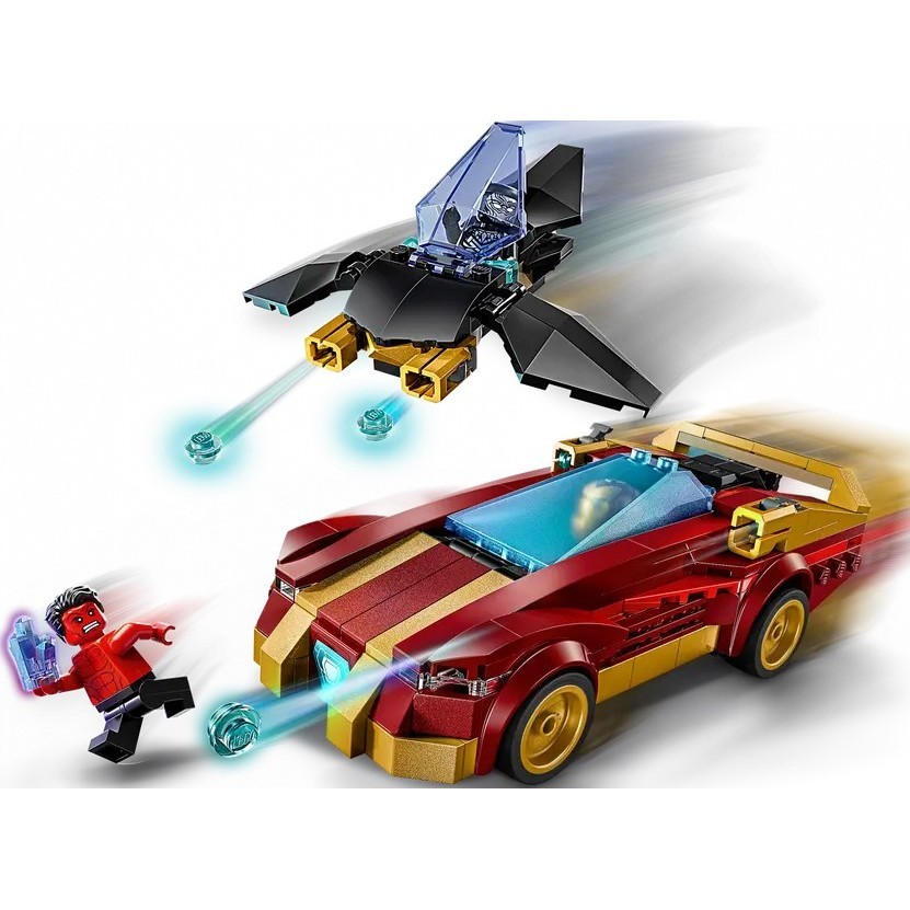 Lego Iron Man Car and Black Panther vs Red Hulk 76310