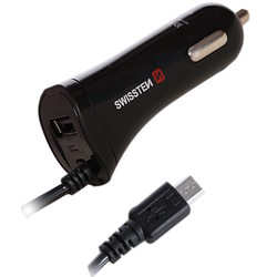 Swissten Car Charger microUSB Cable
