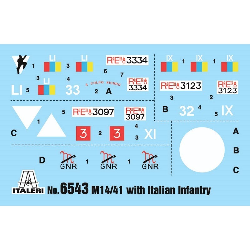 ITALERI Carro Armato M14/41 L Serie With Italian Infantry (1:35)
