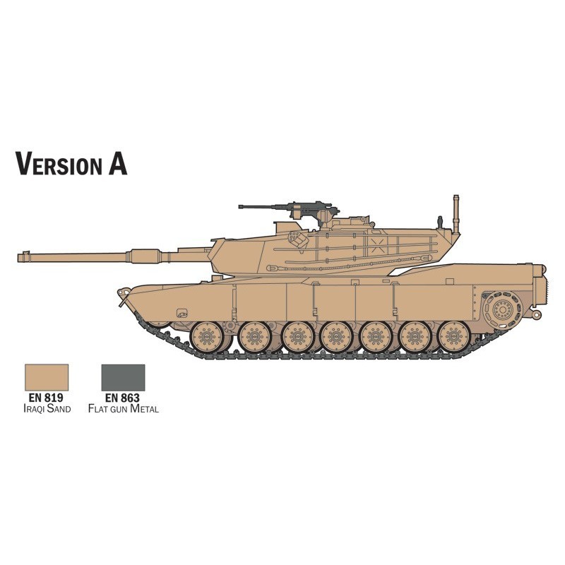 ITALERI M1 Abrams Complete Set For Modeling Starter Kit (1:72)