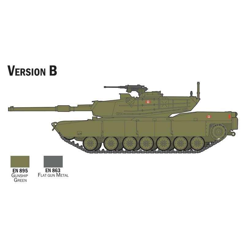 ITALERI M1 Abrams Complete Set For Modeling Starter Kit (1:72)