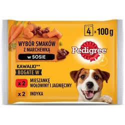 Pedigree Adult Mixed Selection Turkey/Beef in Gravy 400 g