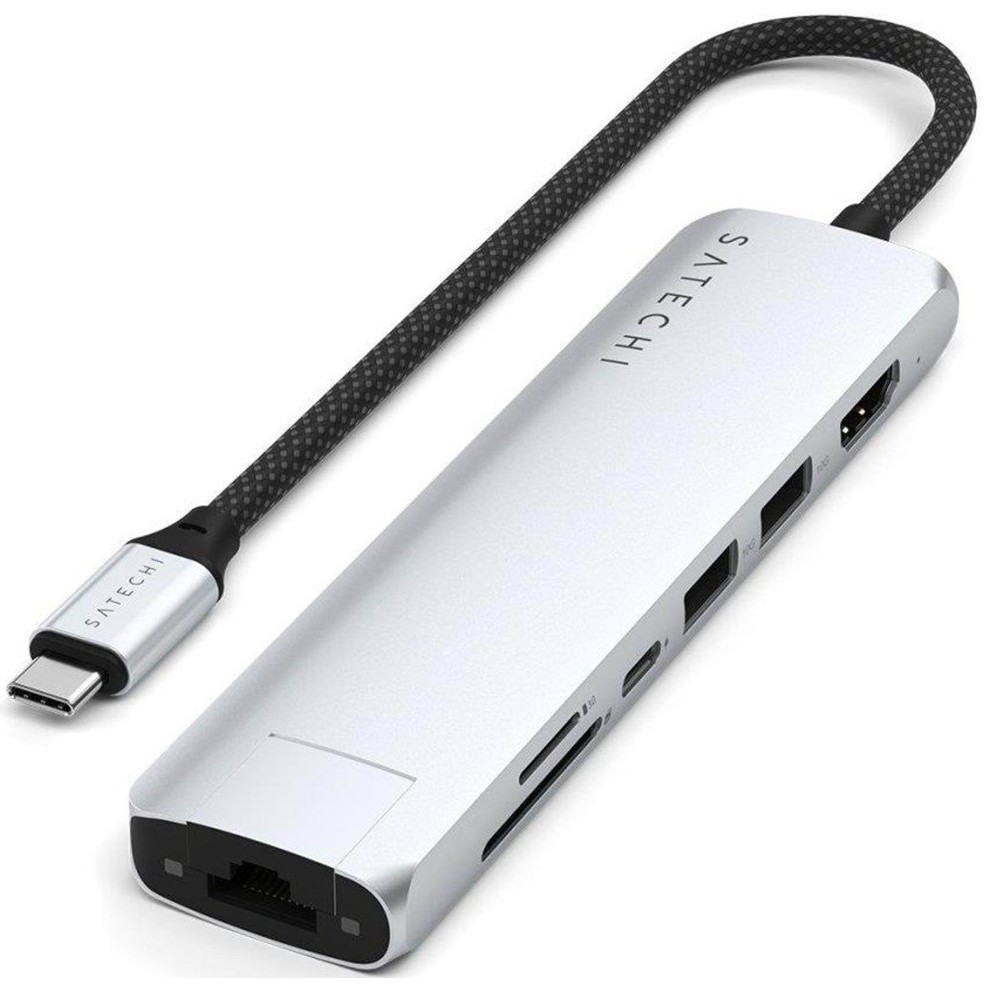 Satechi 7-in-1 USB-C Slim Multiport Adapter with Ethernet