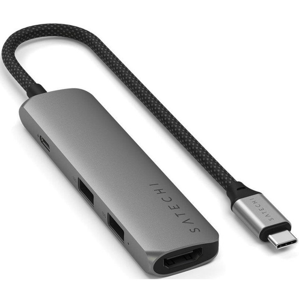 Satechi 4-in-1 USB-C Slim Multiport Adapter 4K