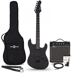 Gear4music LA Select Modern Blackout Electric Guitar Amp Pack