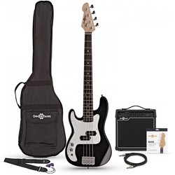 Gear4music 3/4 LA Left Handed Bass Guitar 15W Amp Pack