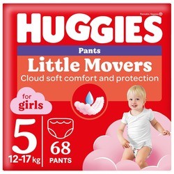 Huggies Little Movers Pants For Girls 5 / 68 pcs