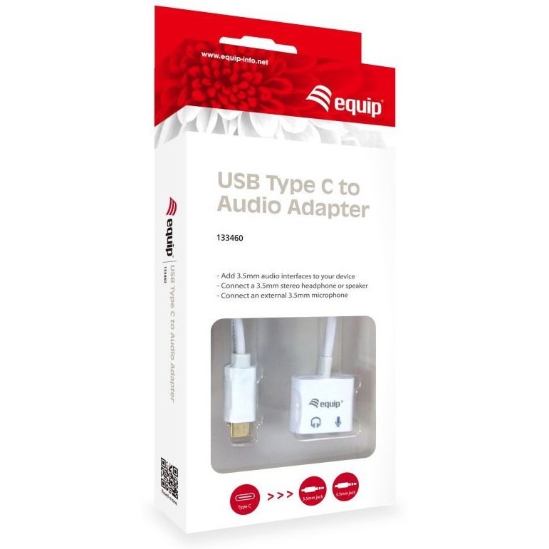 Equip USB Type C to Audio Adapter