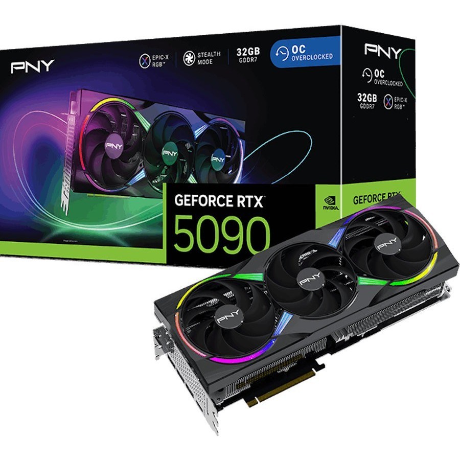 PNY GeForce RTX 5090 ARGB EPIC-X RGB OC Triple Fan