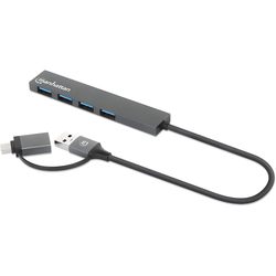 MANHATTAN 4-Port USB 3.0 Type-C / Type-A Combo Hub 181006
