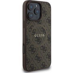GUESS Leather Metal Logo with MagSafe for iPhone 16 Pro Max