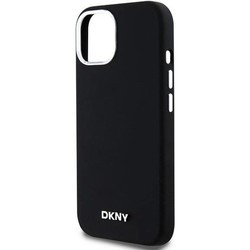 DKNY Liquid Silicone Small Metal Logo MagSafe for iPhone 15